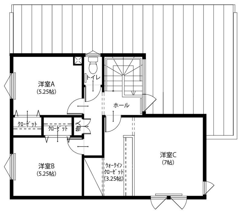 住研ハウスの施工事例_2F間取り