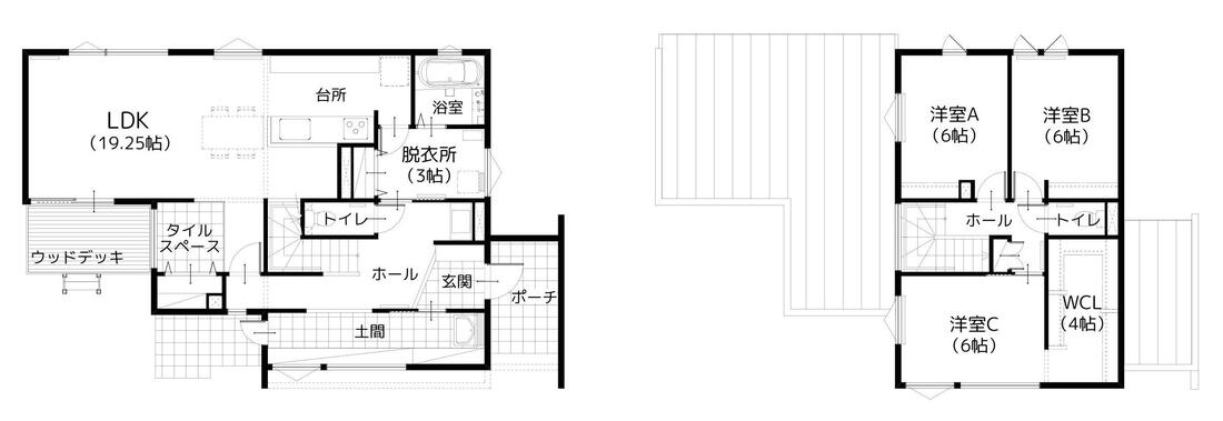 住研ハウスのモデルハウス_苫小牧市美原町ペットと幸せに暮らせる家_間取り