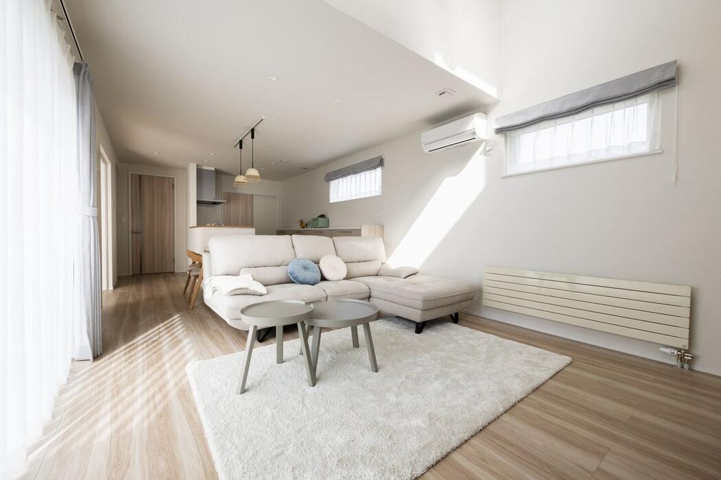 住研ハウスのモデルハウス_新開町2023モデルハウス_リビング