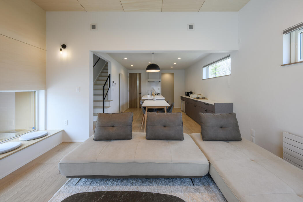 住研ハウスのモデルハウス_拓勇西町モデルハウス_リビング