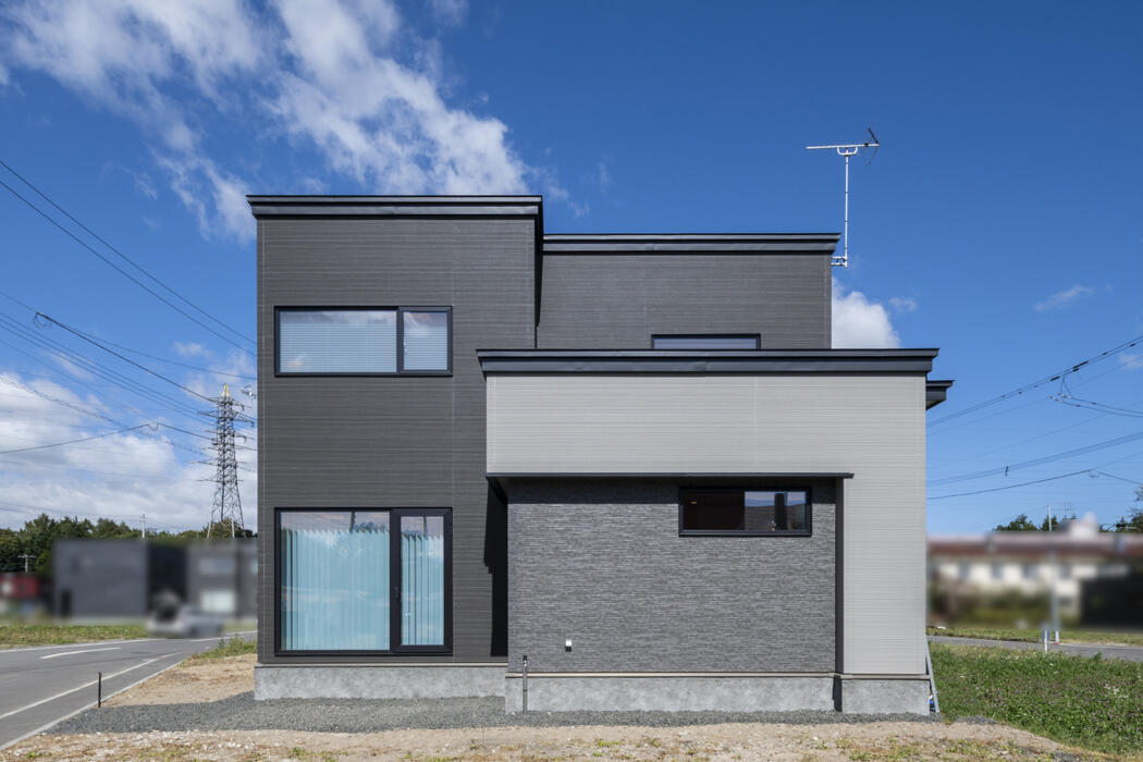 住研ハウスのモデルハウス_千歳市富丘モデルハウス_外観
