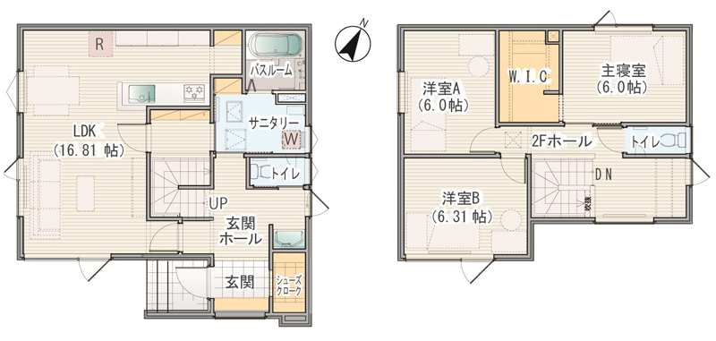 住研ハウスのモデルハウス_千歳市富丘モデルハウス_間取り