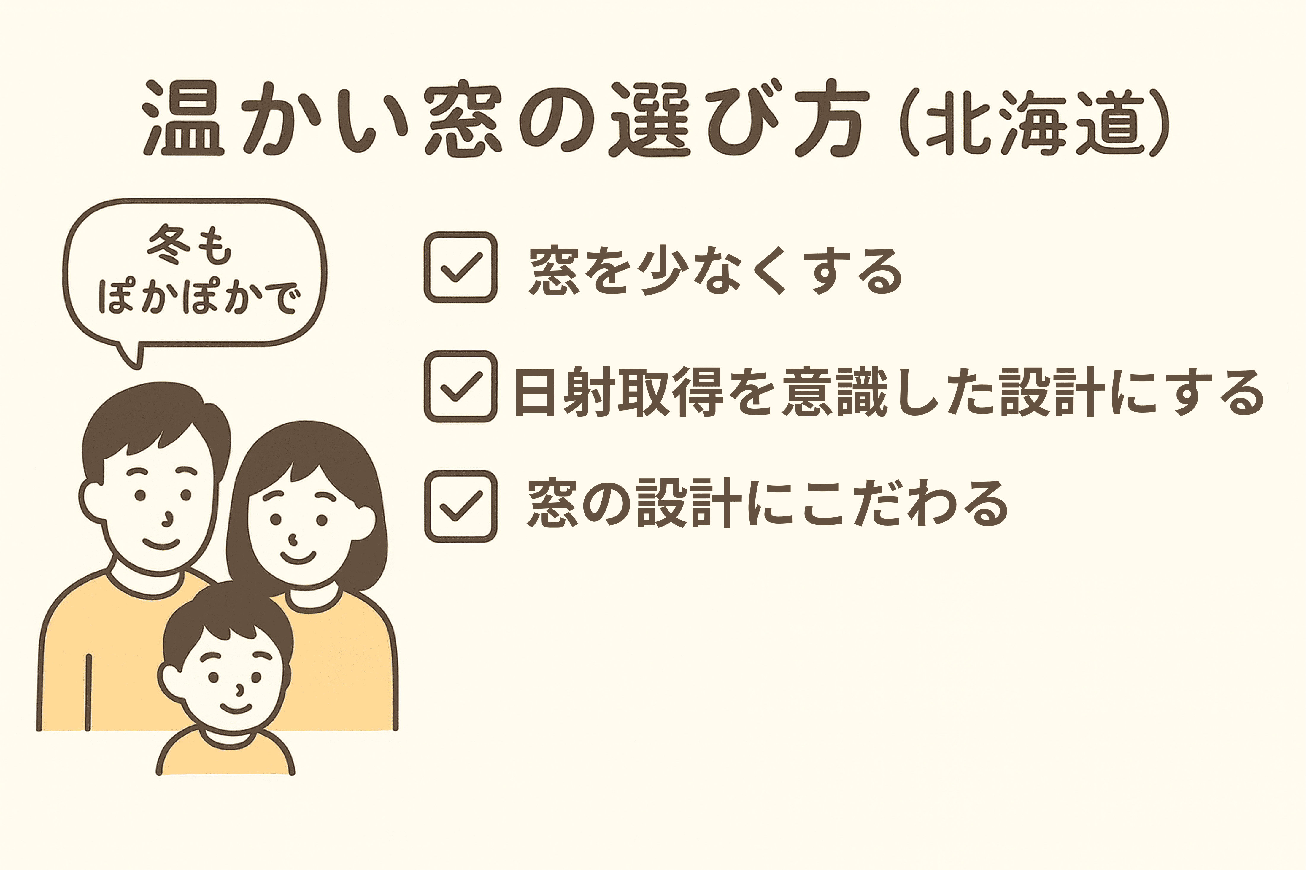 暖かい窓の選び方